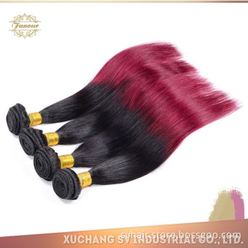 2015 factory cheap price human hair bundles wholesale brazilian hair 2 tone ombre hair weaves